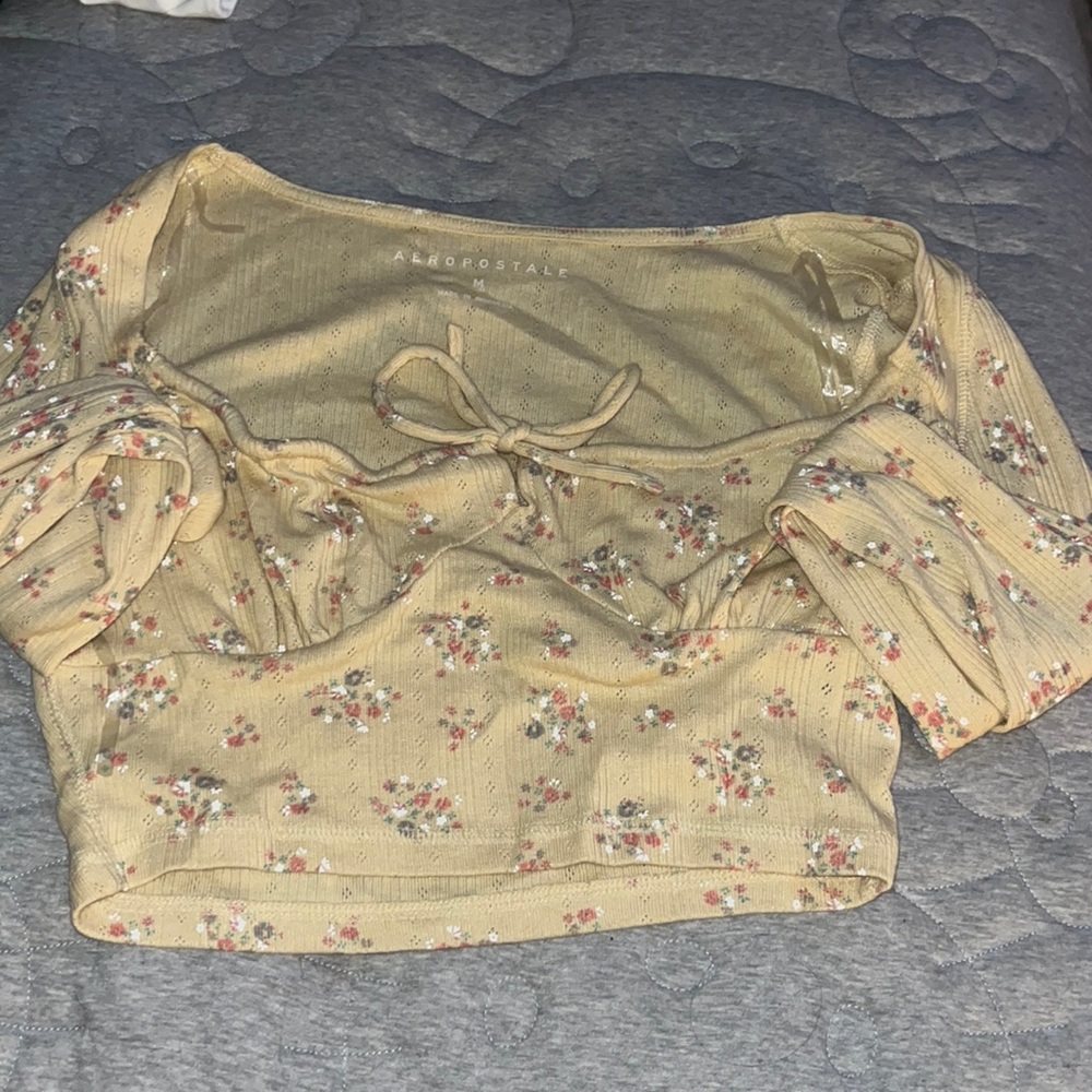 Flower cropped top